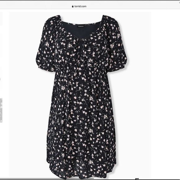 torrid Dresses & Skirts - Torrid Black Peasant Dress